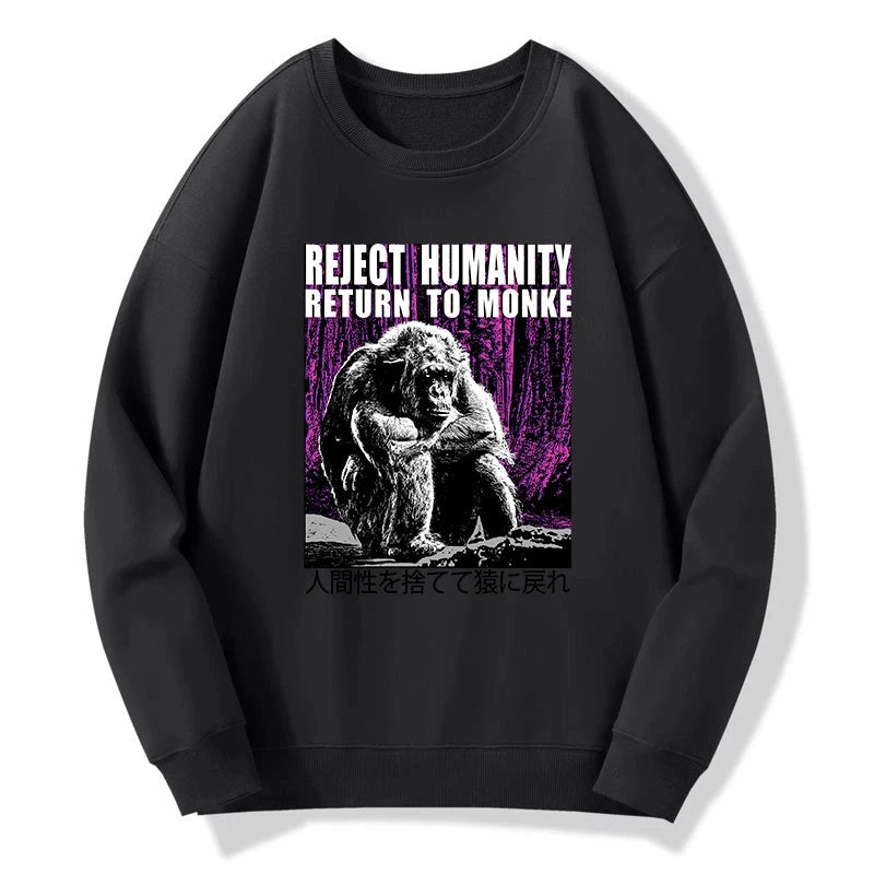 Reject Humanity Return To Monkey Japan Sweatshirt