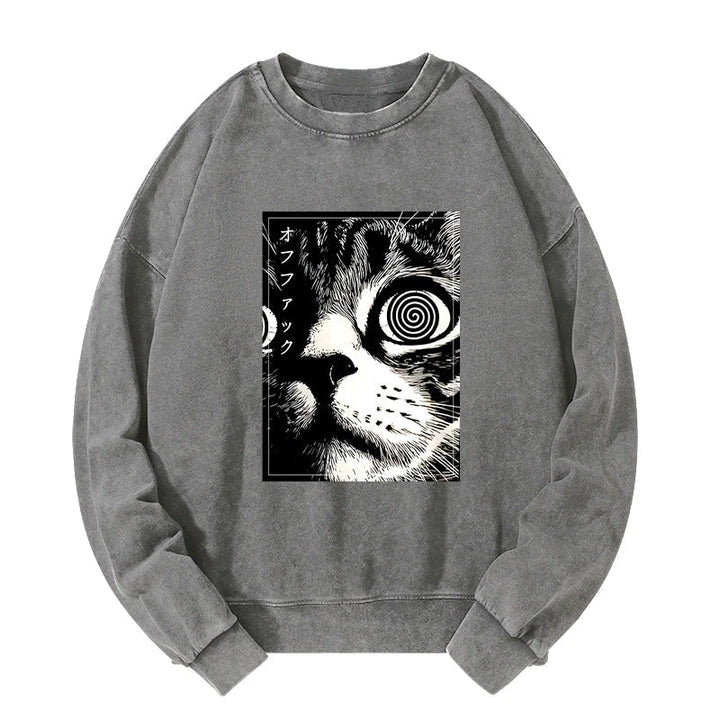 Scary Cat Japan Washed Sweatshirt