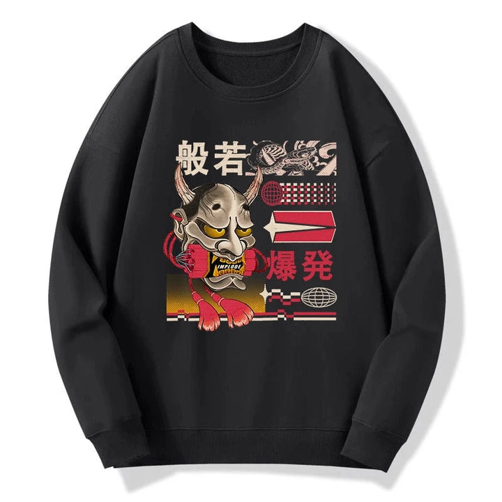 Hannya Mask Japanese Sweatshirt