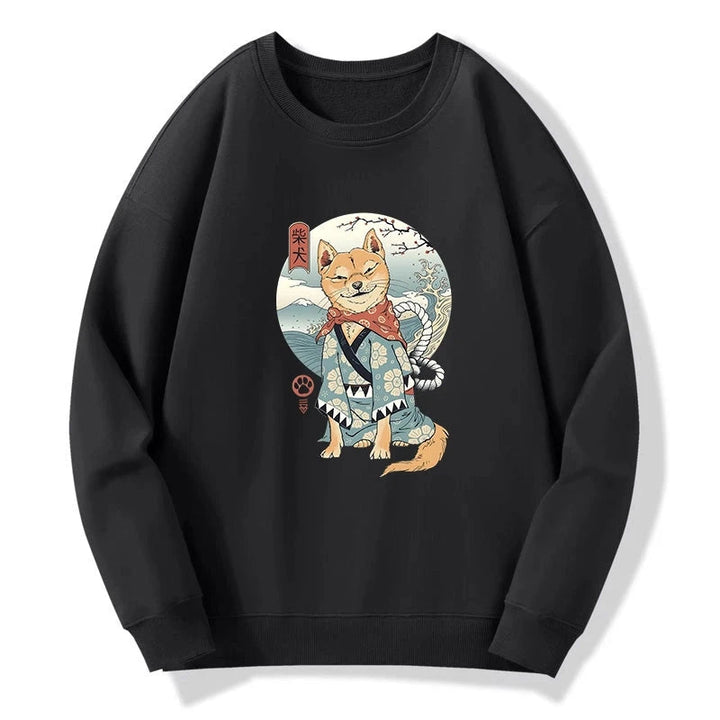 Samurai Shiba Dog Japanese Sweatshirt