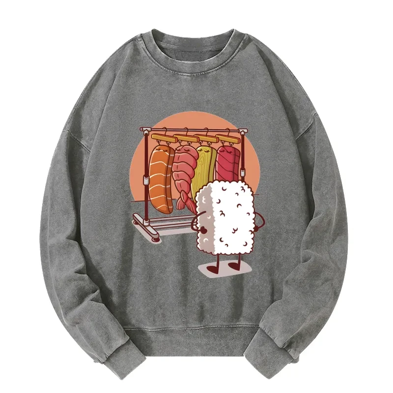 Which One Should I Wear Today Washed Sweatshirt