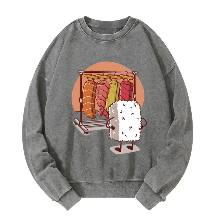 Which One Should I Wear Today Washed Sweatshirt