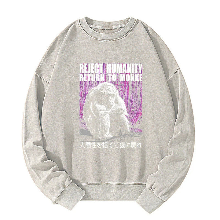 Reject Humanity Return To Monkey Washed Sweatshirt