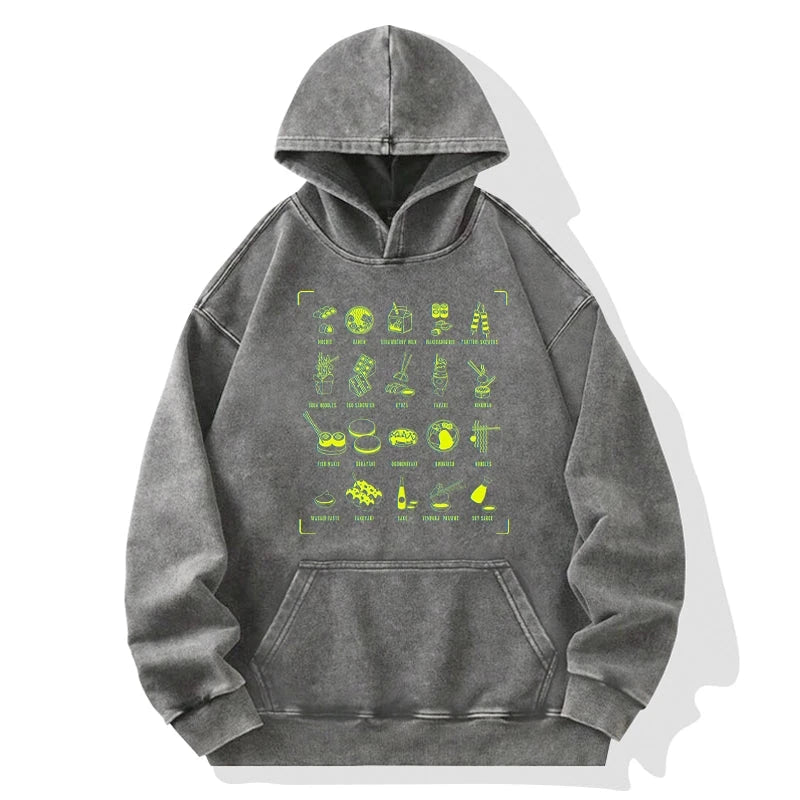 Tokyo Cuisine Washed Hoodie