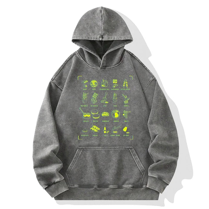 Tokyo Cuisine Washed Hoodie