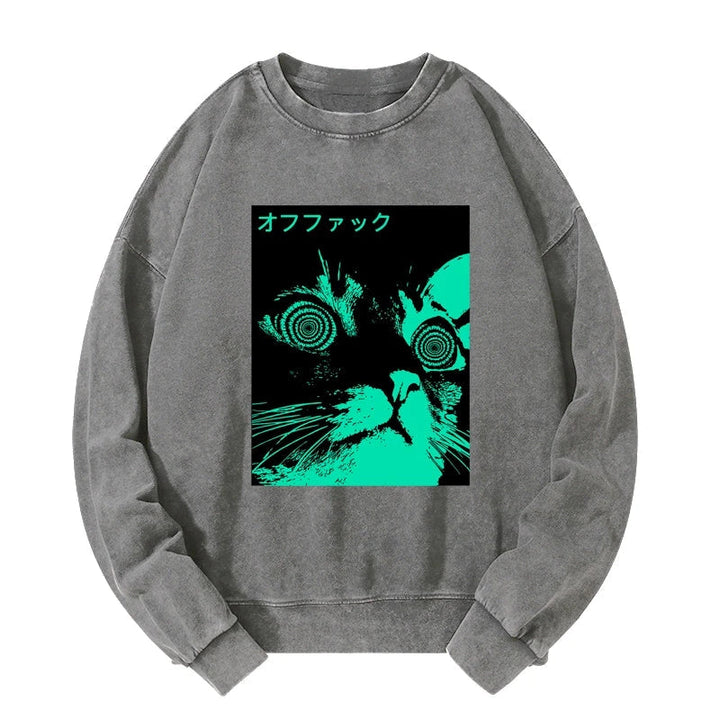 Cool Cat Japanese Washed Sweatshirt