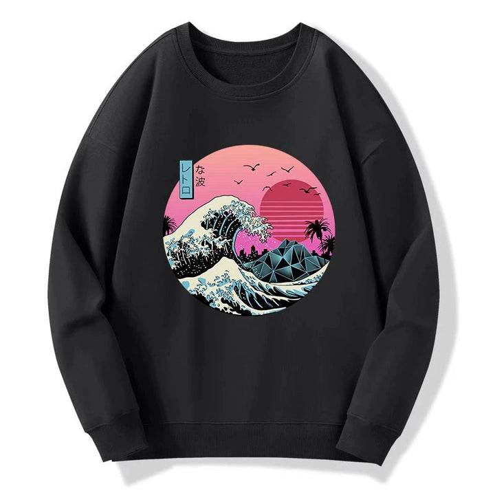 Japanese The Great Retro Wave Sweatshirt
