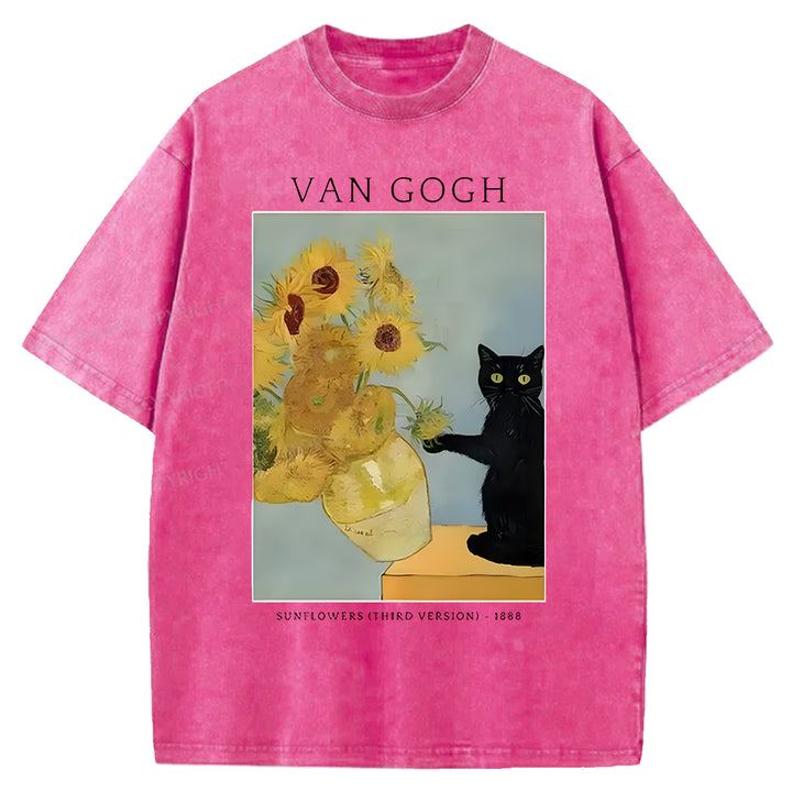 VAN GOGH Washed Crew Neck T-shirt