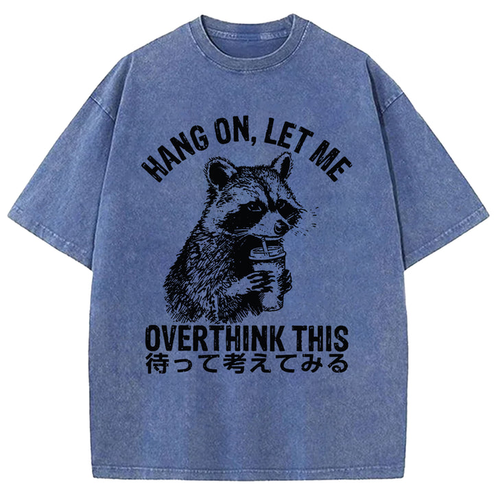 OVERTHINK THIS Washed Crew Neck T-shirt