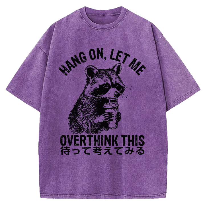 OVERTHINK THIS Washed Crew Neck T-shirt