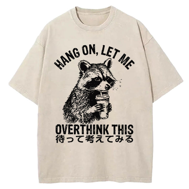 OVERTHINK THIS Washed Crew Neck T-shirt
