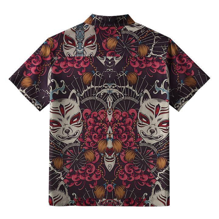 Fox Mask Aloha Hawaiian Shirt