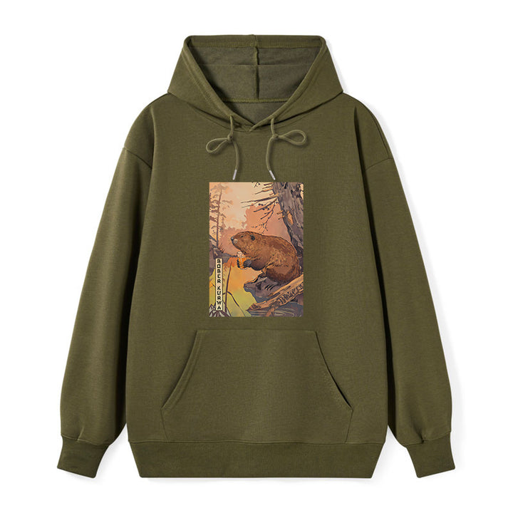 Beaver By The River Classic Hoodie