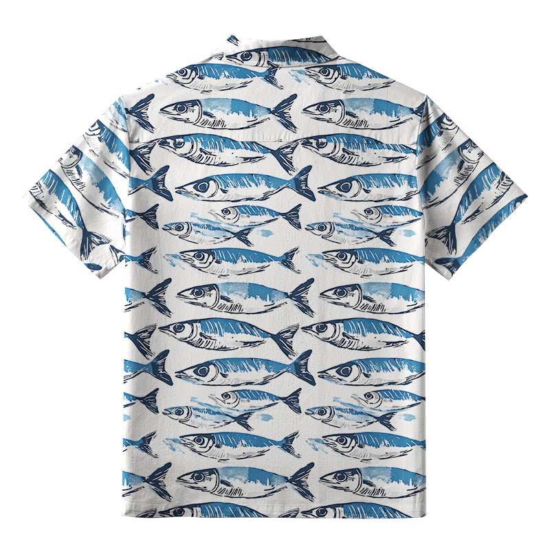 Oceanic Fish Button-up Shirt
