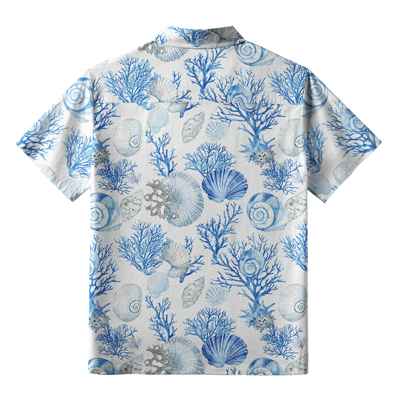 Shell And Coral Button-up Shirt