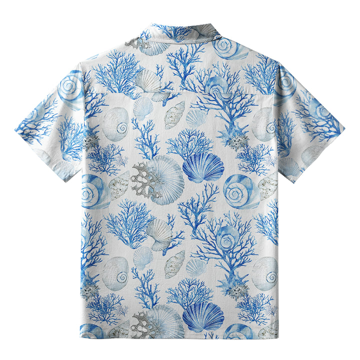 Shell And Coral Button-up Shirt