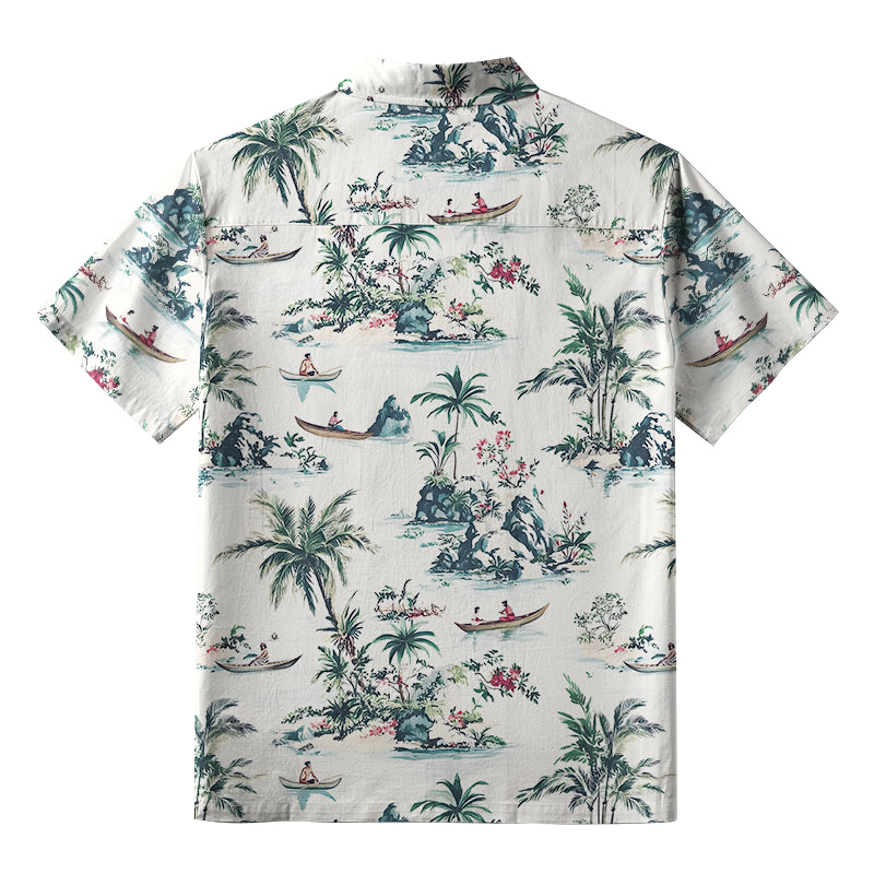 Tropical Scenery Button-up Shirt