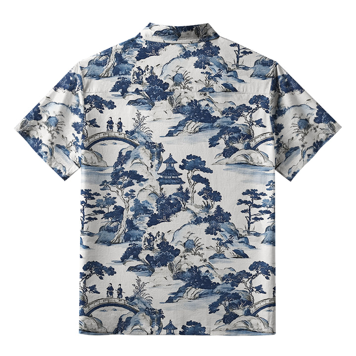 Bridge Over Tranquil Waters Aloha Hawaiian Shirt