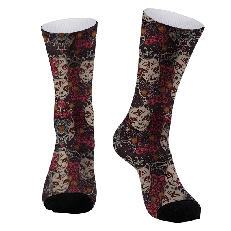 Japanese Fox Mask Socks