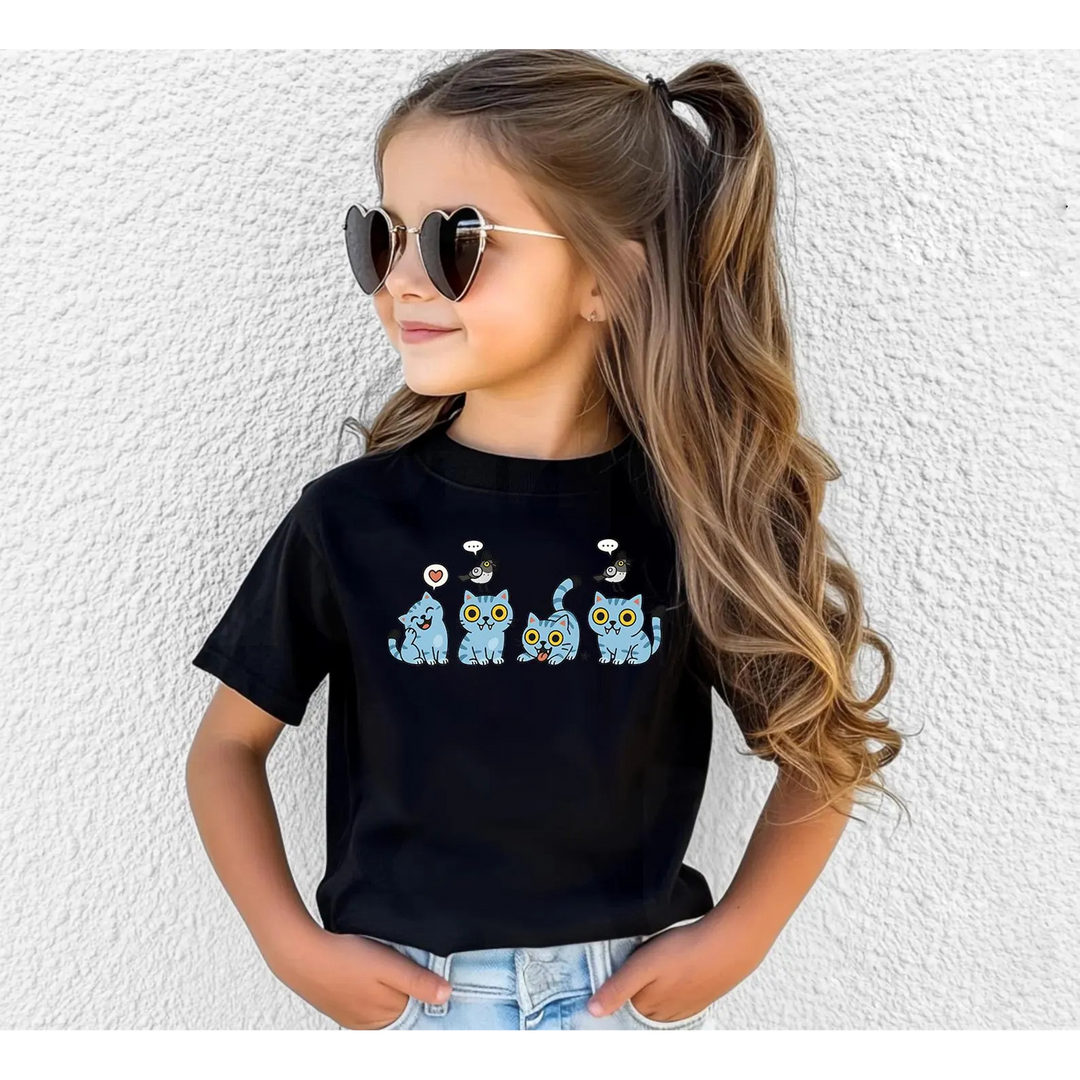 Demon Hunter Cute Pet Children's Cotton T-Shirts