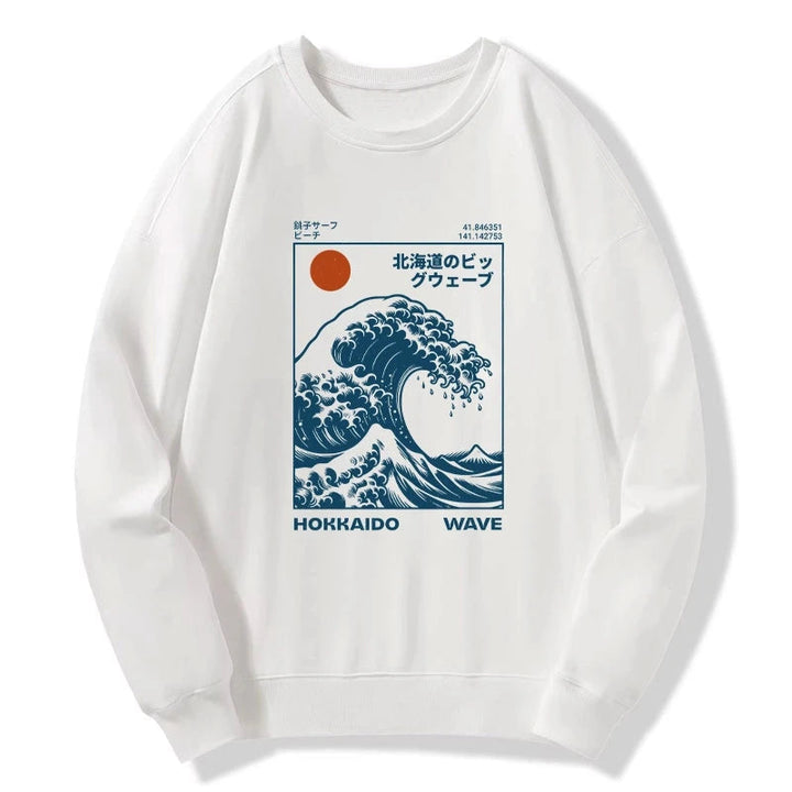 Hokkaido Wave Japan Sweatshirt