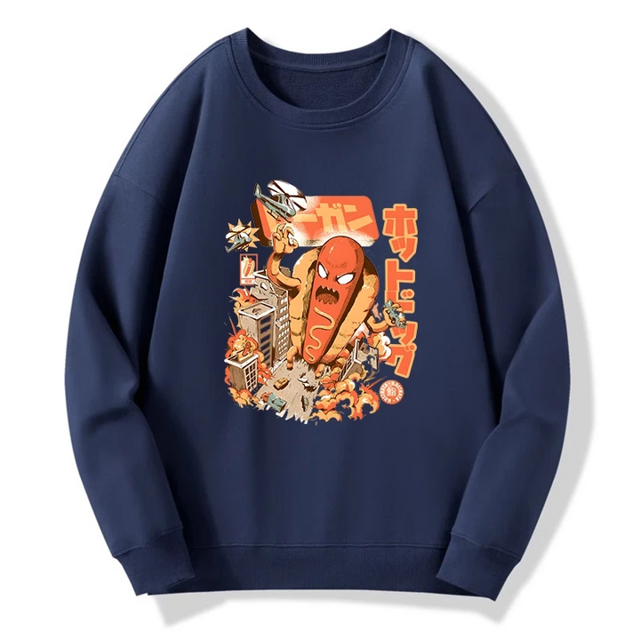 Great Hot Dog Kaiju Japanese Sweatshirt