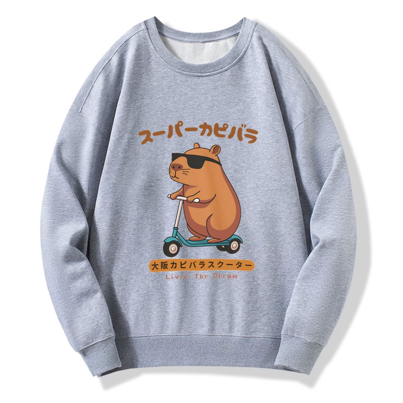 Osaka Capybara Scooter Sweatshirt