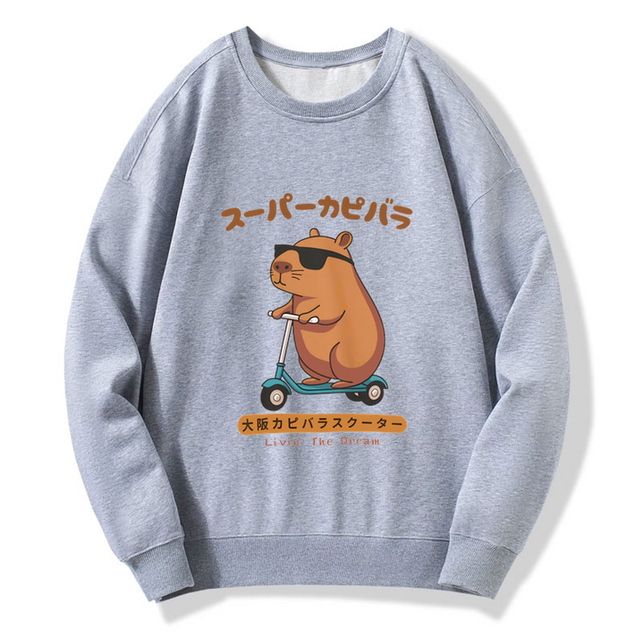 Osaka Capybara Scooter Sweatshirt