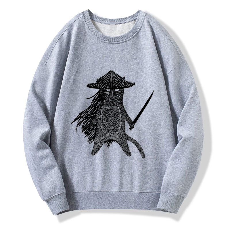 Japanese Samurai Cat Sweatshirt