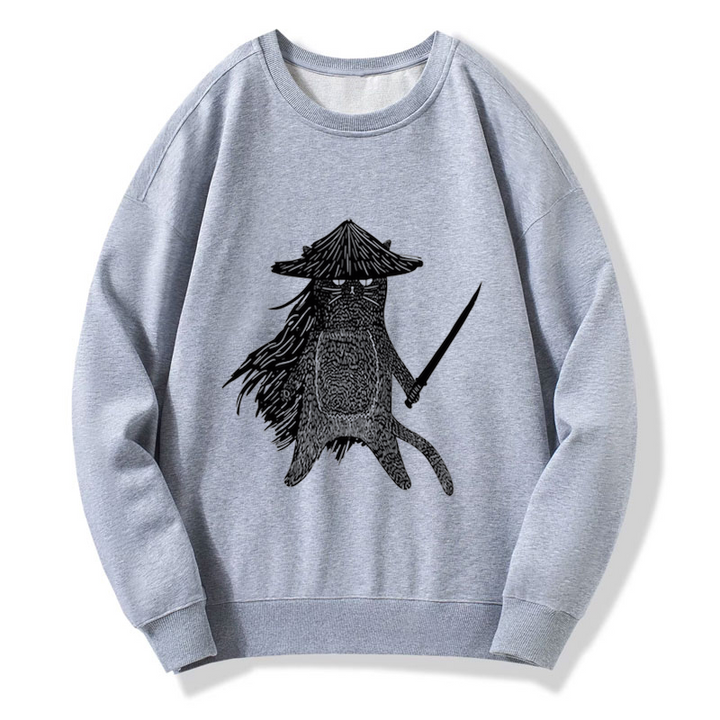 Japanese Samurai Cat Sweatshirt