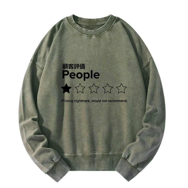 Evaluation People Washed Sweatshirt