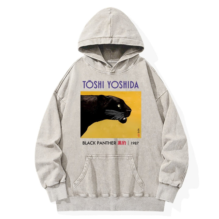 Black Panther Washed Hoodie
