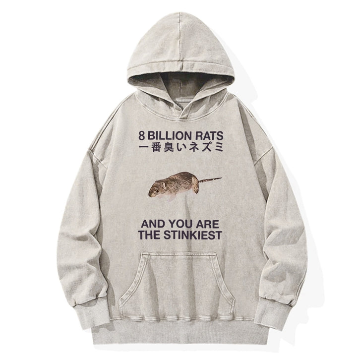 World's Stinkiest Rat Washed Hoodie