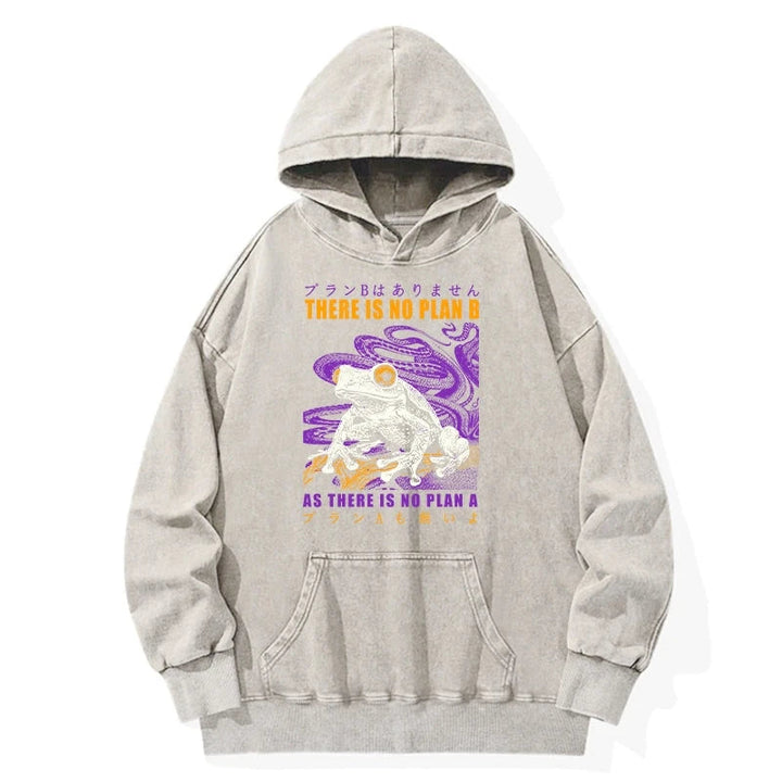 Thers Is No Plan B Frog Washed Hoodie