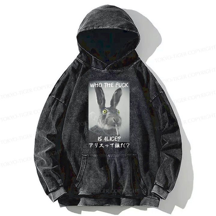 Who Is Alice? Washed Hoodie