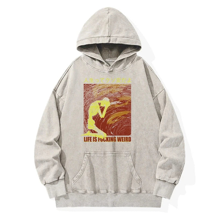 Skeleton Life is Fu Washed Hoodie