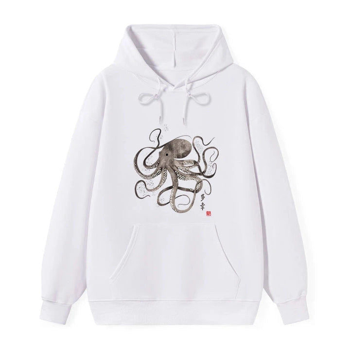 Octopus Japanese Calligraphy Classic Hoodie