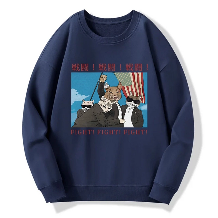 Fight Cat Japanese Sweatshirt