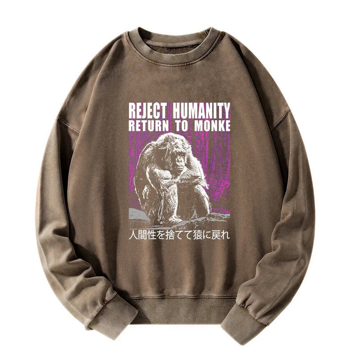 Reject Humanity Return To Monkey Washed Sweatshirt