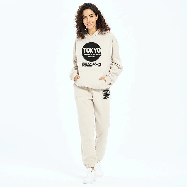 Tokyo DnB Japanese Fleece Lined Hoodie Set