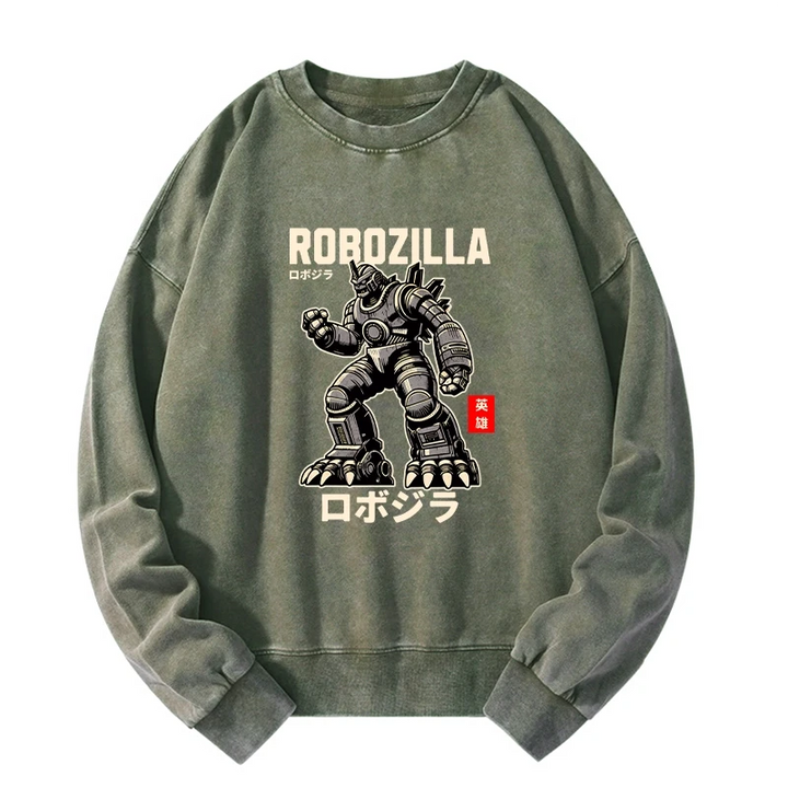 RoboZilla Manga Japanese Washed Sweatshirt