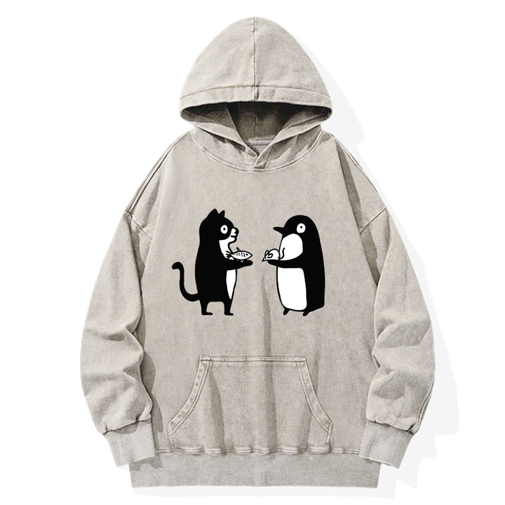Funny Food Swaps Washed Hoodie