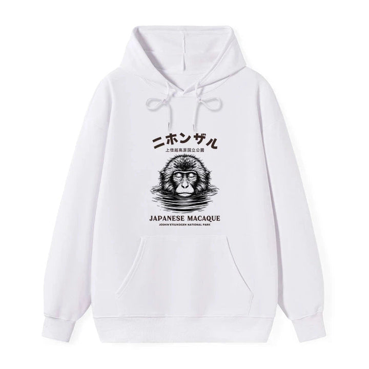 The Macaque Monkey In The Bath Japanese Classic Hoodie