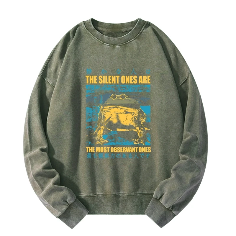 Silent Frog Japanese Washed Sweatshirt