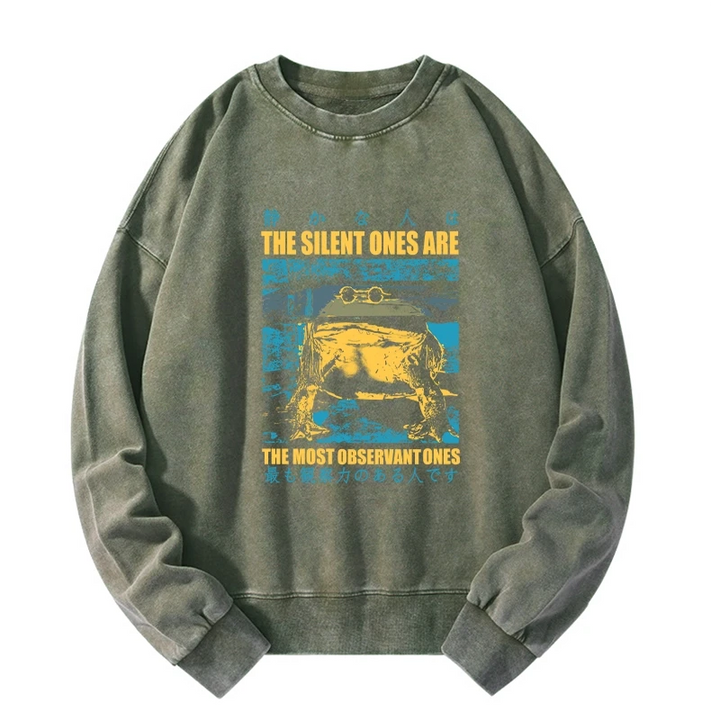 Silent Frog Japanese Washed Sweatshirt