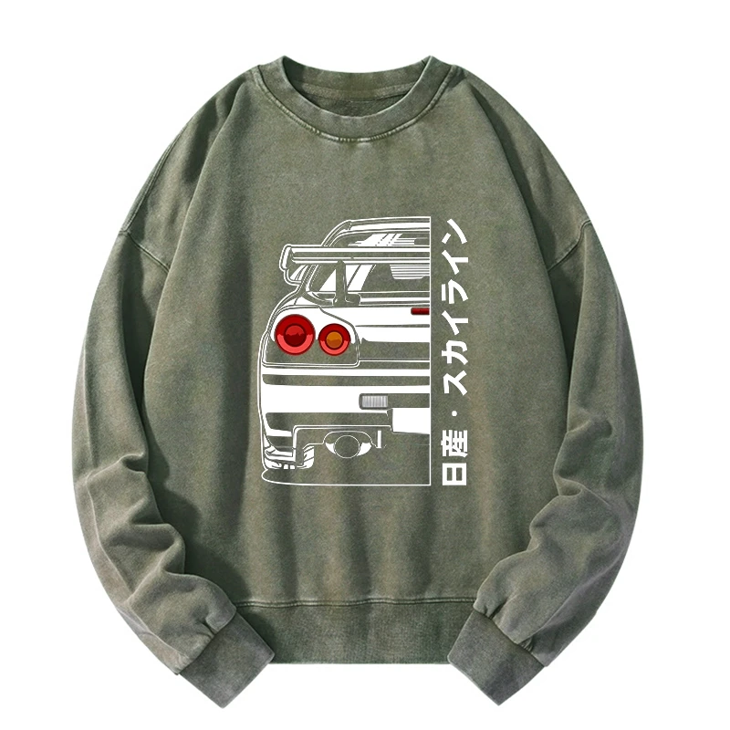 Nissan Skyline GTR R34 Washed Sweatshirt