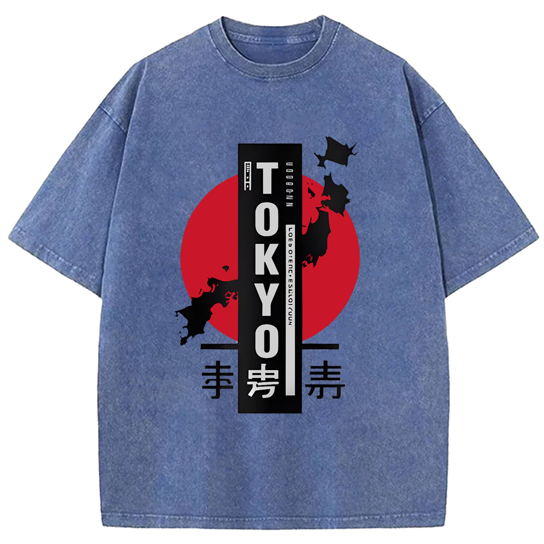 Tokyo Sufuji Washed Crew Neck T-Shirt