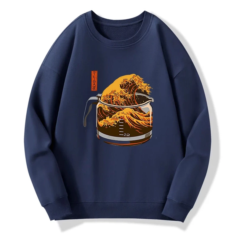 The Great Wave Of Coffee Japanese Sweatshirt