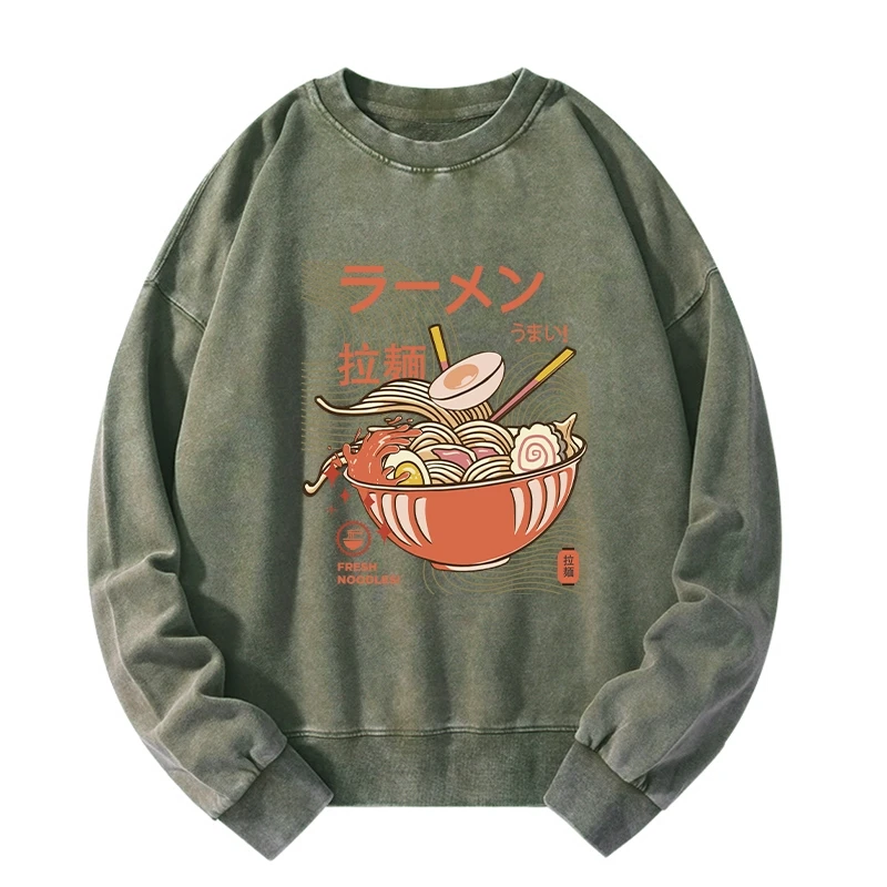 Fresh Ramen Noodles Washed Sweatshirt