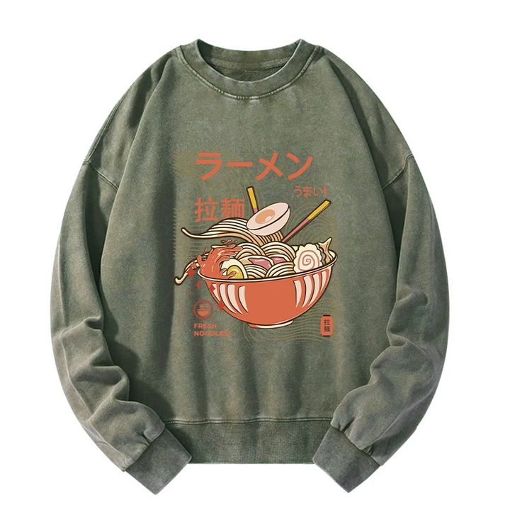 Fresh Ramen Noodles Washed Sweatshirt
